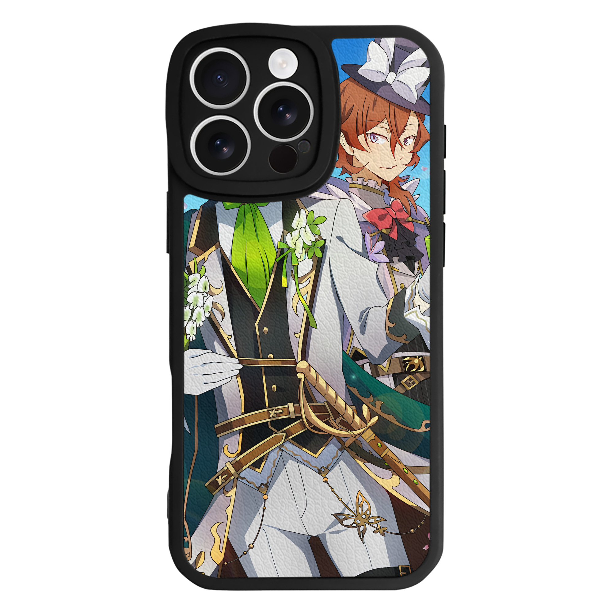 （画像用） 文豪ストレイドッグス Bungo Stray Dogs 【iPhone 16シリーズ対応】シリコンスマホケース（レザー調） 材質：シリコン